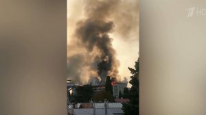 В Крыму горит санаторий Министерства обороны «Ялта»