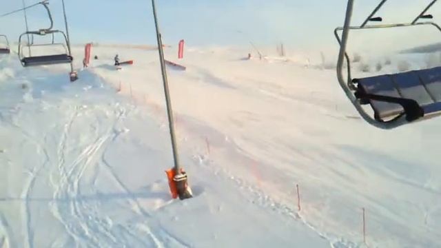 Обзор Бертон Парка Казань с подъемника 2013-01-11 смотреть онлайн