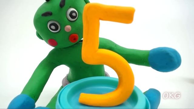 Green Baby - Episode 5 - Learning Numbers - Stop Motion Cartoon For Kids смотреть онлайн