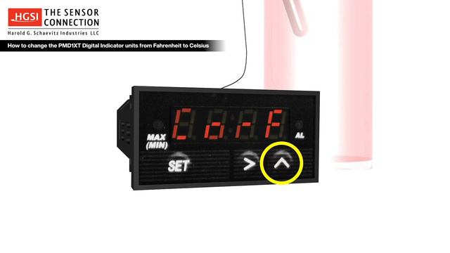 How To Change The PMD1XT Series Gauge Temperature Units From Fahrenheit To Celsius
