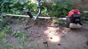 Обзор и запуск бензиновой газонокосилки Парма БТК-043( бензотриммер).I start a gasoline lawn mower.