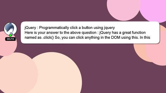 jQuery : Programmatically click a button using jquery смотреть онлайн
