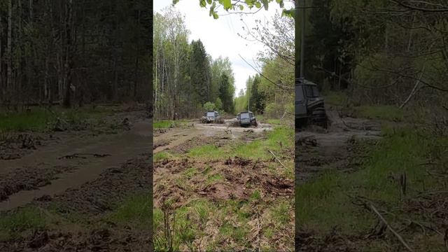 На вездеходах БРо по болотистым дорогам смотреть онлайн