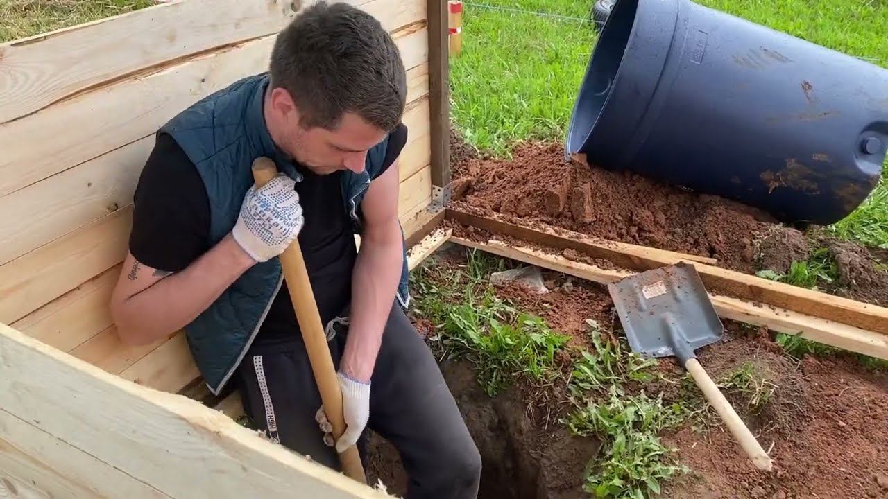 ⚒️Комфортный летний туалет на участке своими руками #Летнийтуалет #Строимсами