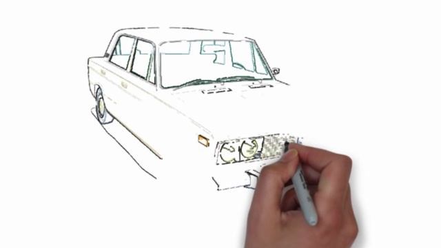 Рисунок ВАЗ 2106. Как нарисовать ваз поэтапно смотреть онлайн