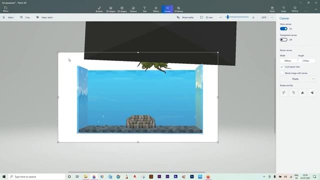 Windows 10 Paint3d Tutorial : Make a 3d model Aquarium смотреть онлайн