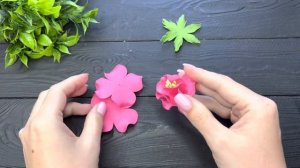 ПОСМОТРИТЕ как ПРОСТО! Цветы из фоамирана Своими руками DIY