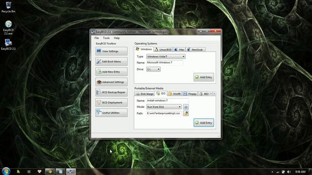 boot windows 7 iso file using easy bcd смотреть онлайн