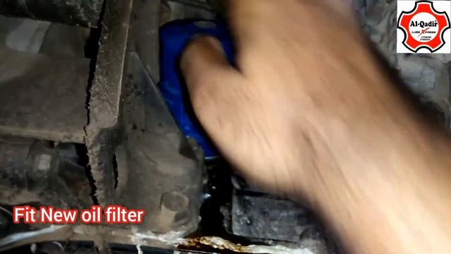 Mitsubiashi EK-Wagon (2012) Model Engine's Oil Change By        [[AL-Qadir Lube Xpress]]....
