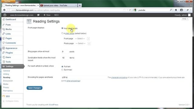 1.1 - Wordpress Quick Tutorial | Changing default homepage and default blog posts page смотреть онлайн