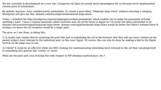 Wordpress: Pros and cons of using [taxonomy name] in place of [category name]? смотреть онлайн