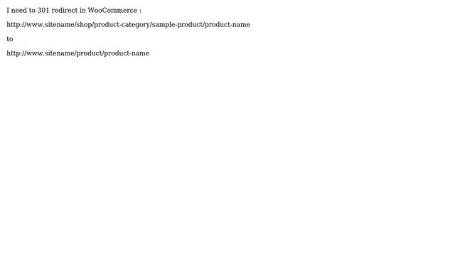 Wordpress: How to write 301 redirect code for woocommerce product? смотреть онлайн