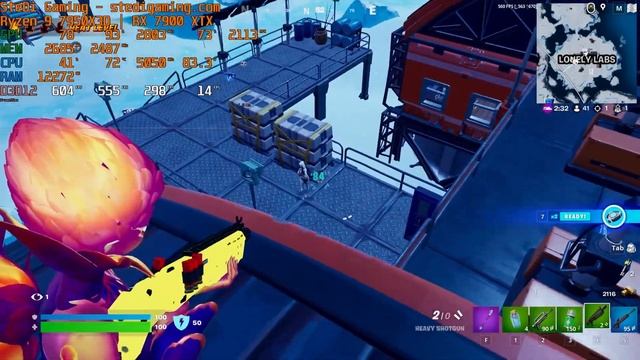 R9 7950X3D Fortnite DX12 Low with RX 7900 XTX смотреть онлайн