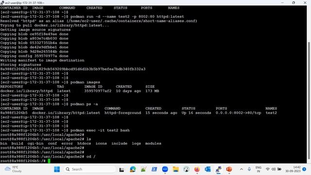 RedHat Ex188 Specialist in Containers - Practice Exam 2 - Working inside container, podman exec cp смотреть онлайн