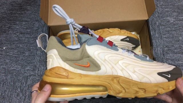Travis Scott x Nike Air Max 270 React // kickplus.ru смотреть онлайн
