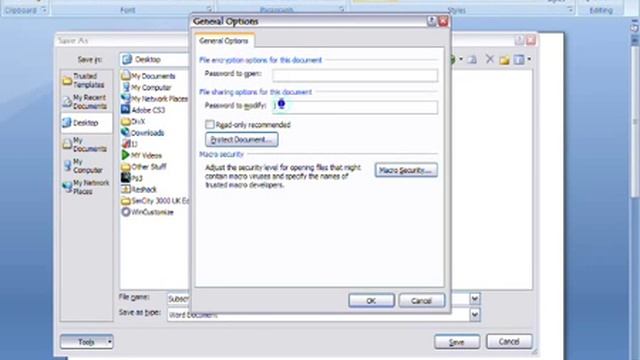 Password Protect any office 2007 document смотреть онлайн