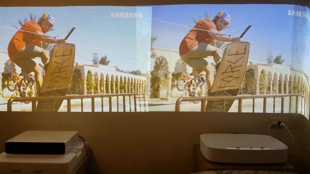 Лазерные проекторы Xiaomi Mi Laser и XGimi Lune (Full HD) при дневном свете xmitv.ru смотреть онлайн