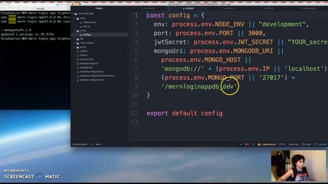 MERN Login App - Part 7 - Connecting to MongoDB with Mongoose смотреть онлайн