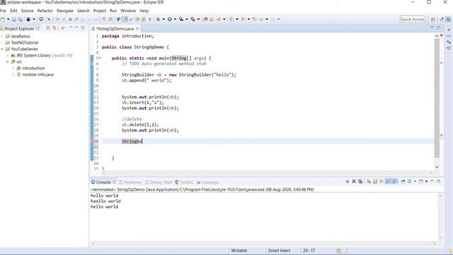 String Builder, String Buffer and String Tokenizer in Java (Hindi) смотреть онлайн