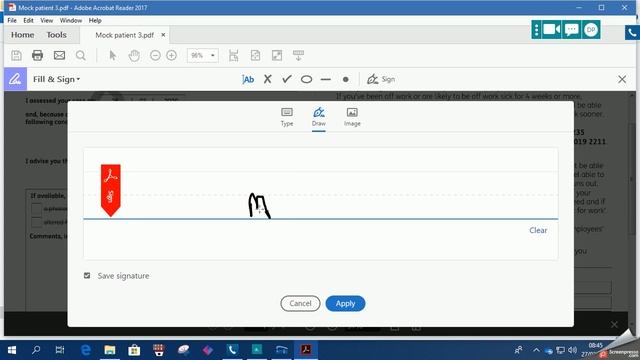 Adding an Electronic Signature in Adobe Acrobat Reader смотреть онлайн