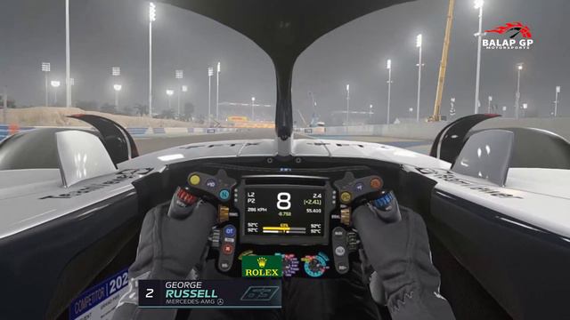 F1® 22 Bahrain Grand Prix | George Russell Mercedes Onboard at Sakhir GP смотреть онлайн