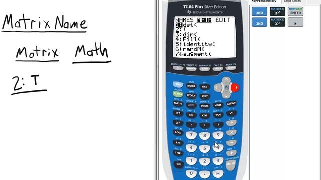 Transpose a Matrix TI 84 Calculator смотреть онлайн
