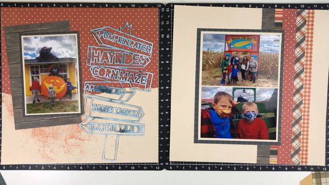 Two Page Scrapbook Layout Process Video: Simple Stories Fall Farmhouse//Hayrides смотреть онлайн
