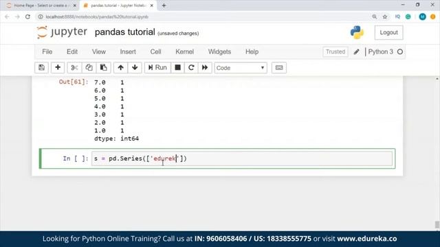 How to use Pandas in Python | Python Pandas Tutorial | Edureka | Python Rewind - 4 смотреть онлайн