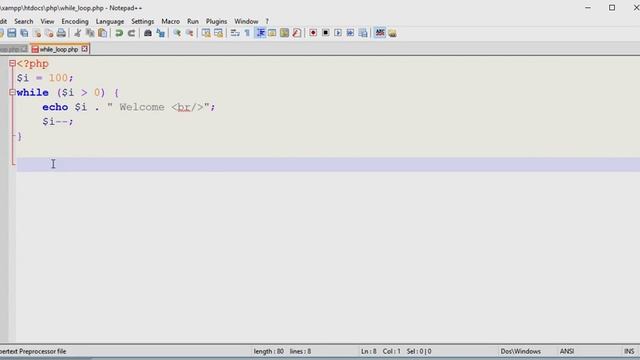 Basic PHP Part 021 - While and do while Loop смотреть онлайн
