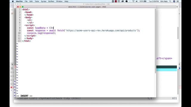 Fetch API 1 - async await смотреть онлайн