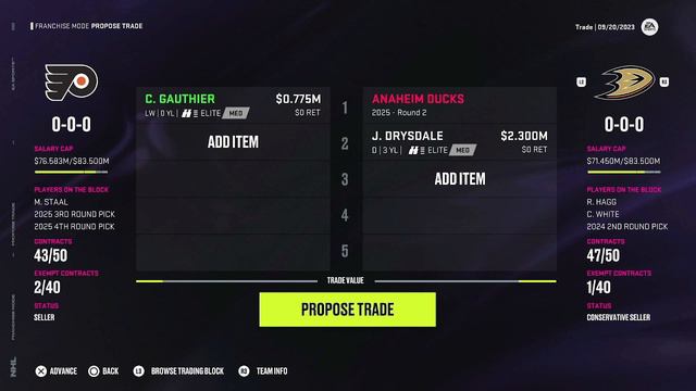 Cutter Gauthier Traded For Jamie Drysdale | NHL 24 Simulation смотреть онлайн