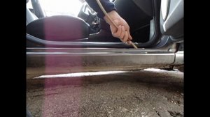 Обработка порога на Almera. 2 часть .