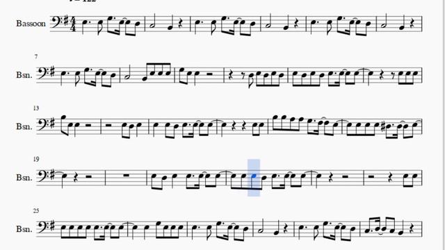 Bassoon Sheet Music: How to play Seven Nation Army by The White Stripes смотреть онлайн