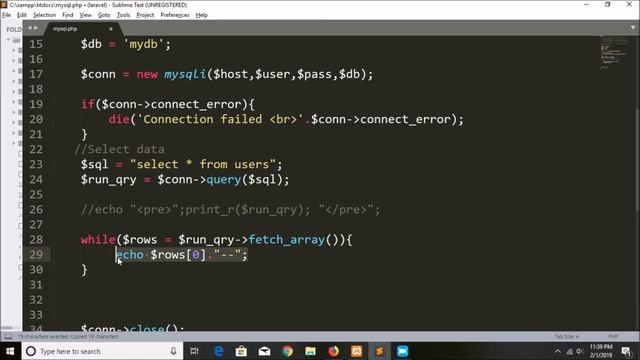 Mysqli Select all (Object-Oriented) Part-05 | How to select data | Object Oriented смотреть онлайн