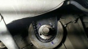 Рено Симбол ,замена ремня ГРМ, метки ГРМ