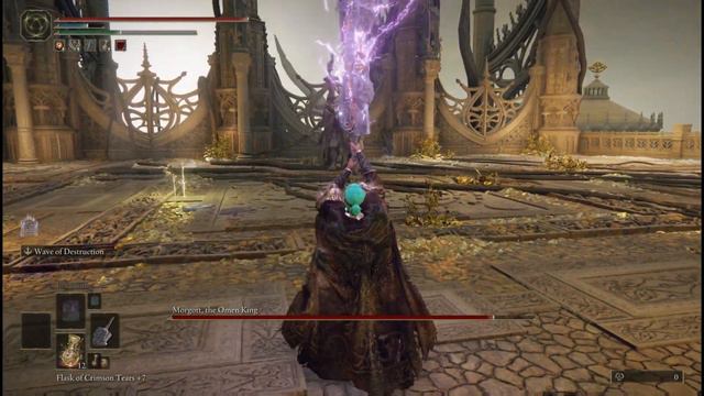 Ruins Greatsword +9 with 75 Strength Vs Morgott, The Omen King смотреть онлайн