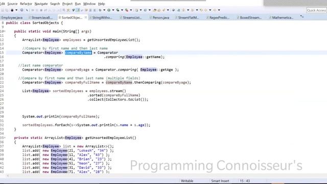 Java8 Comparator Interface | Java8 Comparable interface смотреть онлайн