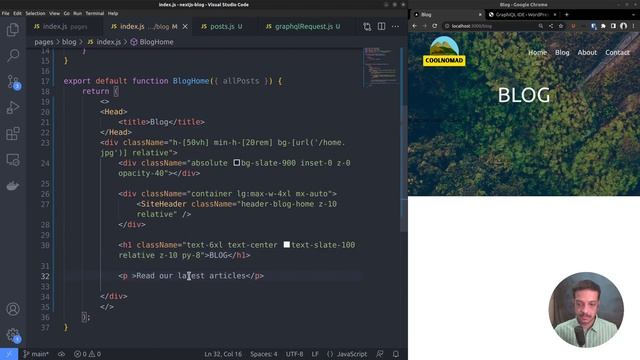 Next.js Tutorial - How to Fetch Posts from WordPress GraphQL API [part 7] смотреть онлайн