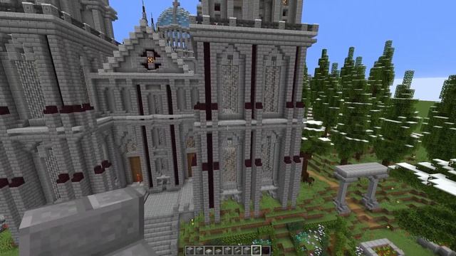 How to Build Large Structures in Minecraft | Medieval Cathedral Part 1 смотреть онлайн