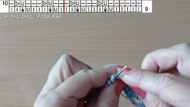 Фантастический ажур к модели из журнала. Двухсторонний узор смотреть онлайн