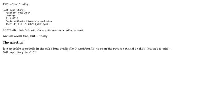 DevOps & SysAdmins: SSH reverse tunnel from config file смотреть онлайн