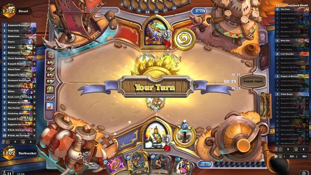 Hearthstone [WILD] DustyScales' Reno Shudderwock Shaman, ft. Kazakus, Golem Shaper (MVP card!) смотреть онлайн