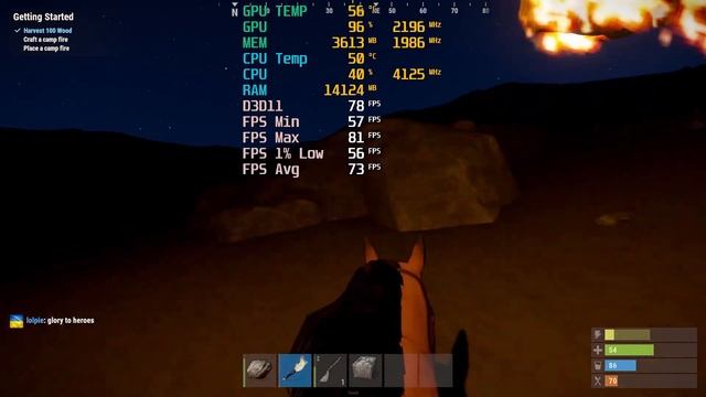 RUST - RX 6400 + Ryzen 5 3600 - Custom settings - 1080p смотреть онлайн