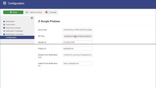 JOOMPUSH - Instalando e configurando componente + Criando projeto no Google Firebase смотреть онлайн