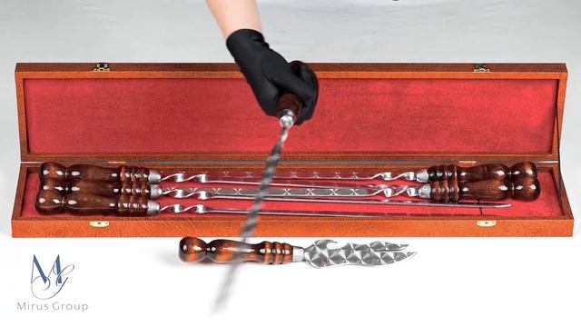 Набор профессиональных шампуров MG/2-КН смотреть онлайн