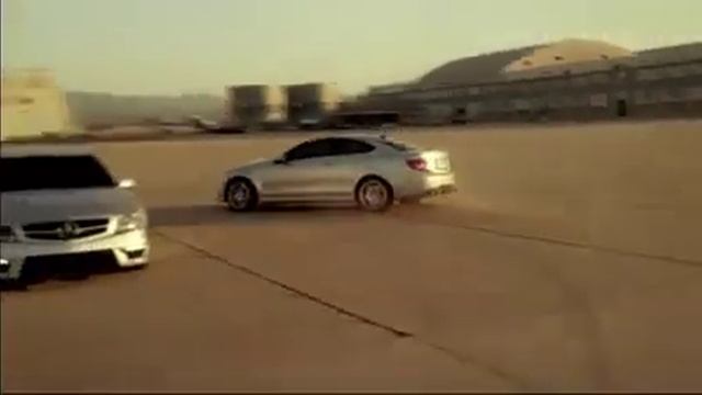2012 Mercedes C63 AMG Coupe Stunt [ Figure Eight Drift] смотреть онлайн