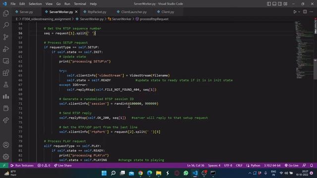 Video streaming using RTSP and RTP protocol (using python) | #rtsp #rtp смотреть онлайн