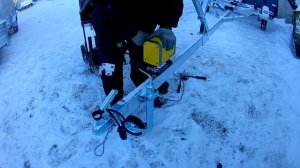 Купил лодочный прицеп ЛАВ 81014 с завода и отправил его на север