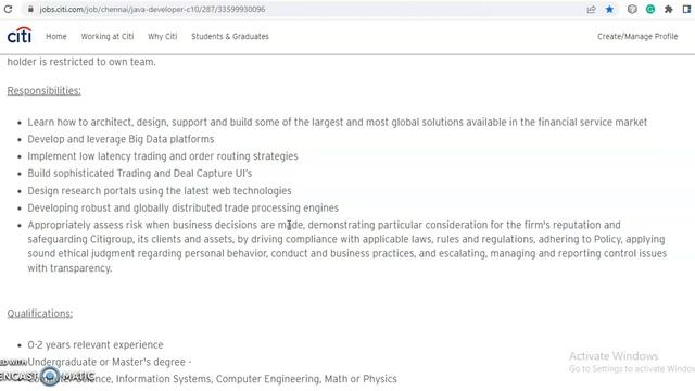 Citi Hiring For Java Developer - C10 | Any Graduate Can Apply | Apply Now смотреть онлайн
