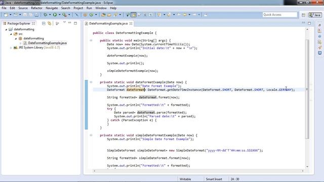 Datumsformattierung mit DateFormat смотреть онлайн